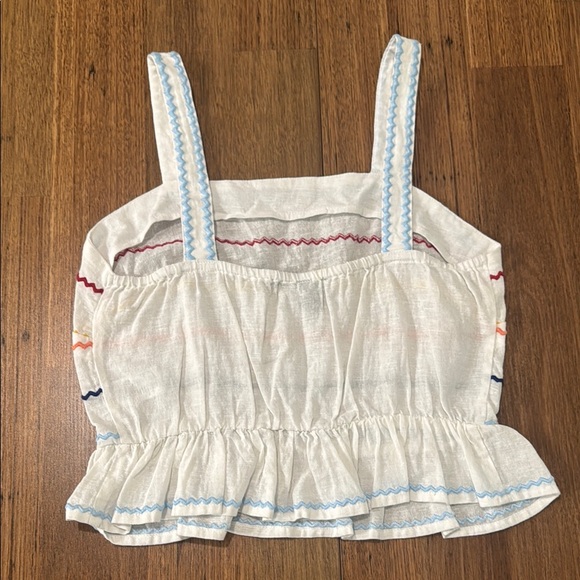 Striped Ruffle Hem Tank Top - Picture 3 of 5